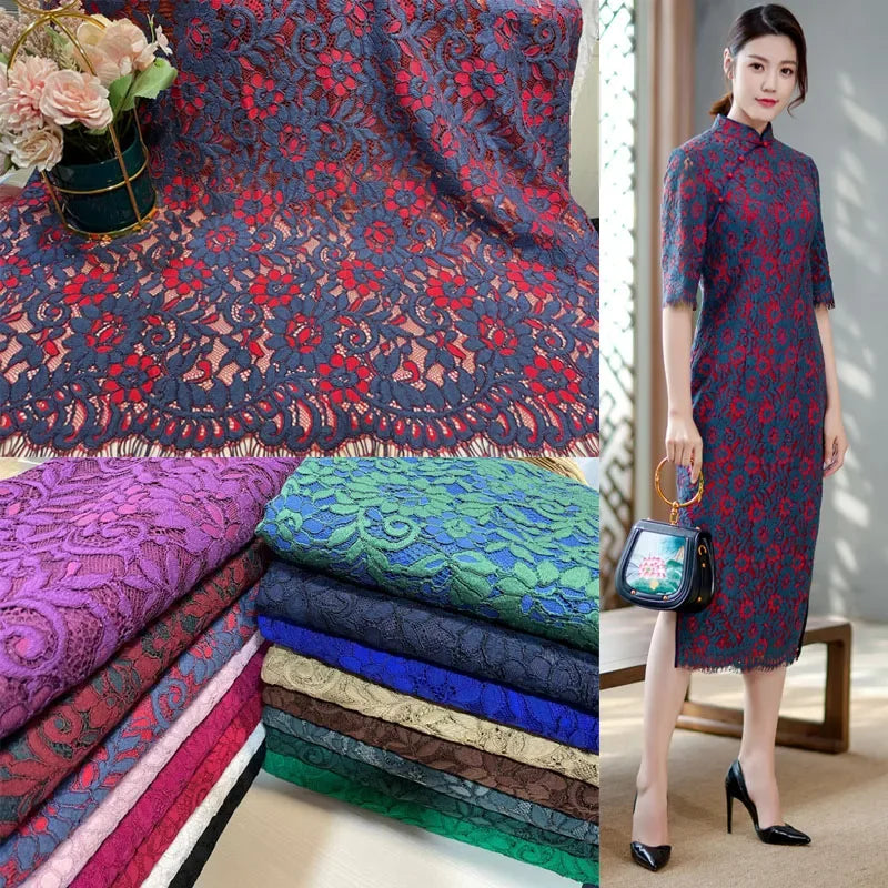 COTTON LACE FABRIC - Floral 3D Mesh, 150cm Wide - Soft Details