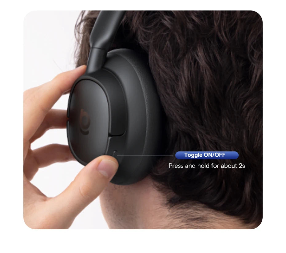 Baseus EH10 ANC Wireless Headphones – 45dB Adaptive Hi-Res LDAC Bluetooth 6.0 80H