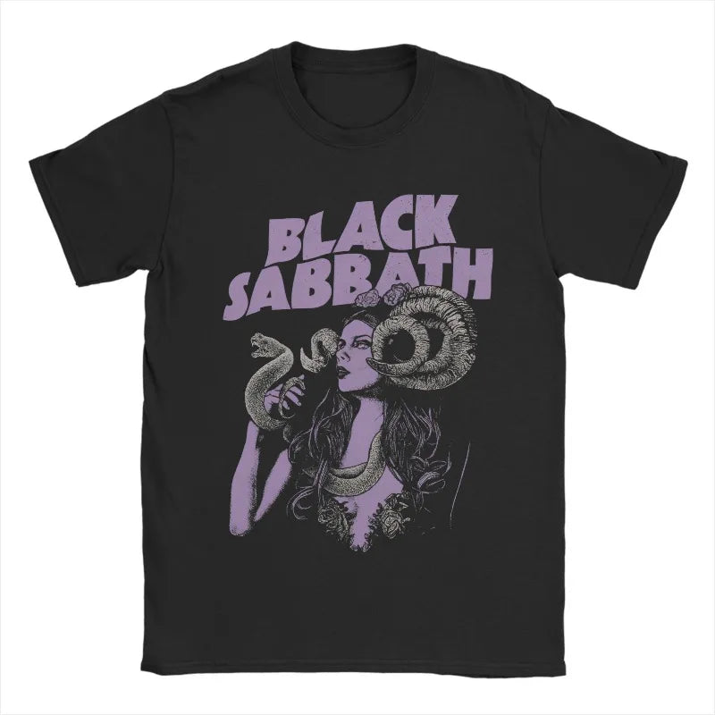 Black Sabbath Band Ozzy Osbourne Men's T-shirt Four Seasons New Style Unisex Casual T-shirt