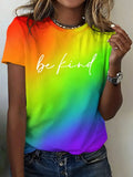 Abstract Face Gradient Color 3D Print T-Shirts Women's Casual Short Sleeve T Shirt O-Neck Tees Harajuku Y2K Tops Female Clothing