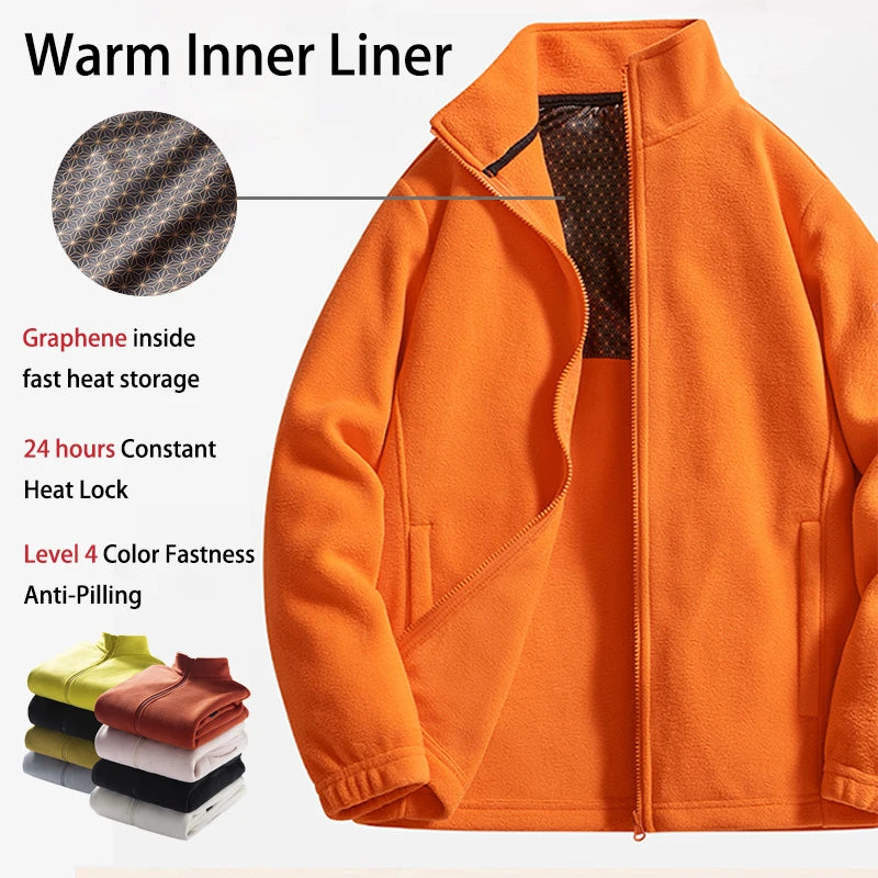 Men's 3-in-1 Jacket - Removable Fleece Liner - Waterproof & Windproof Outdoor Coat