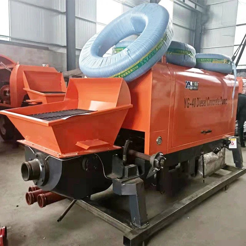 YG Mini Concrete Pump Mixer - 22 m³/h - Trailer-Mounted