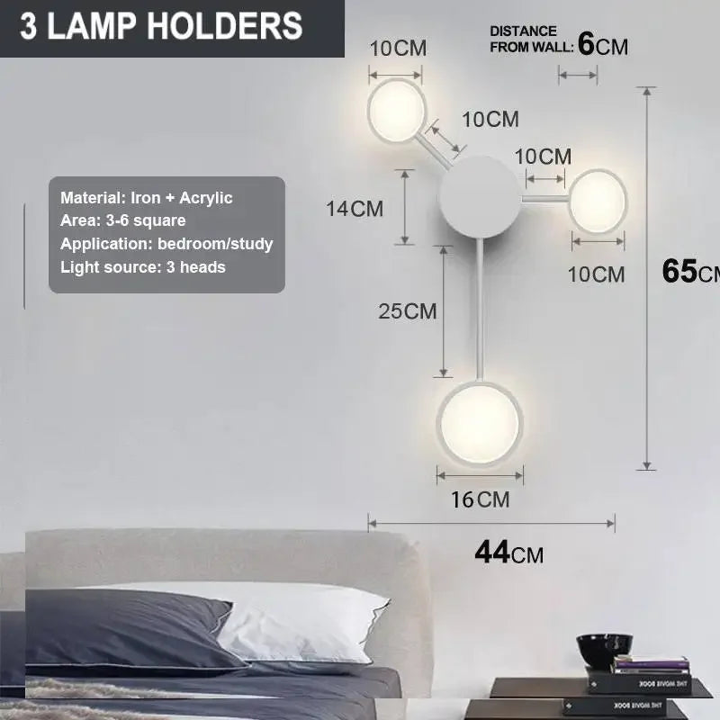 Nordic Minimalist Multi-Head Wall Sconce