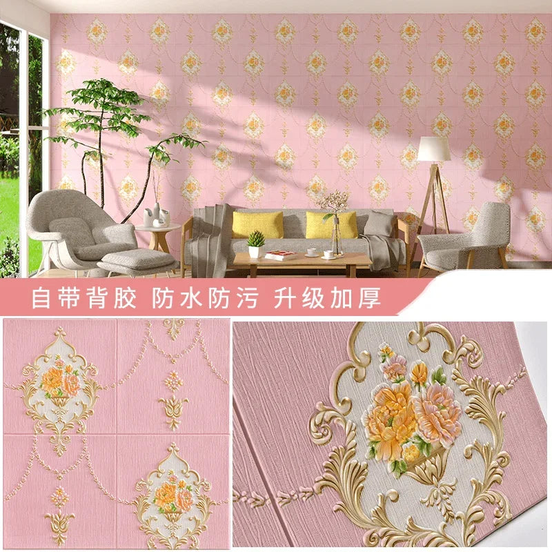 3D Embossed Wall Panels – Self-Adhesive