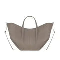 Luxury Cowhide Handbag for Women – Large Capacity Tote, Trendy Pleated Shoulder Bag for Work – Includes Wallet & Clutch