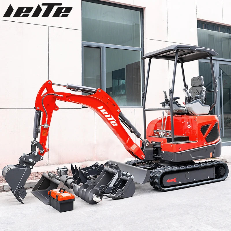 MINI EXCAVATOR - 1–2 Ton, 14 HP - Compact Farm Work