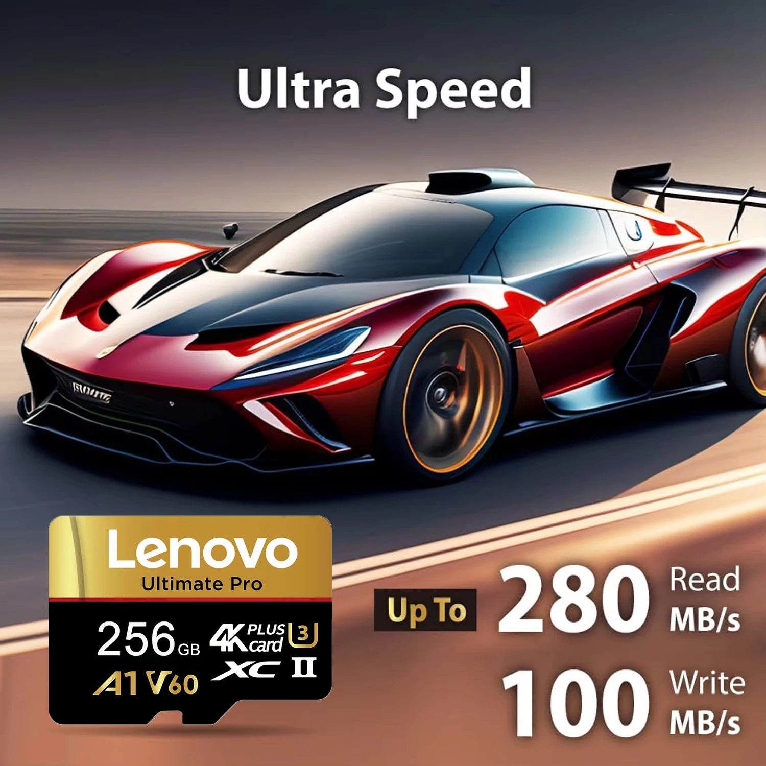 Lenovo Ultimate Pro MicroSD Card - 100MB/s, A1 V60, 4K
