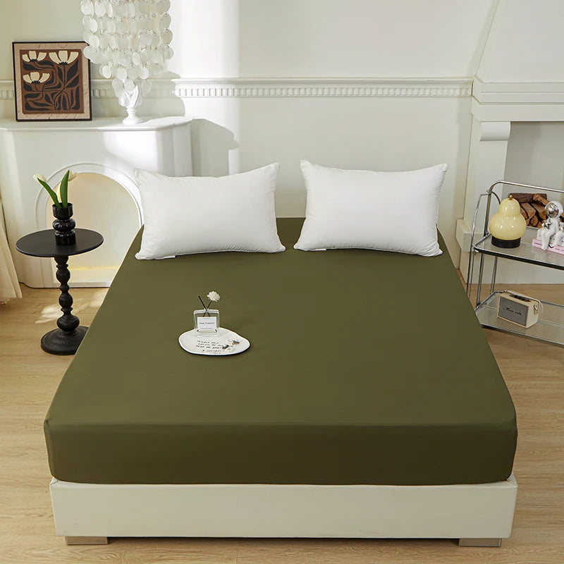 PURE FIT - Solid Color Fitted Sheet - 100% Polyester, Deep Pocket & Easy Care