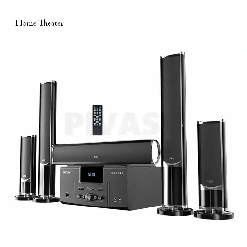160W Home Theater 5.1 – Bluetooth Speaker 8 Inch Subwoofer Karaoke TV
