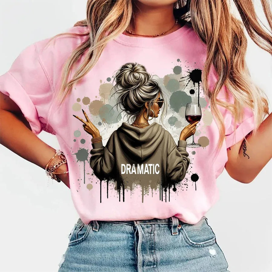 Dramatic Woman Iron-On Transfer