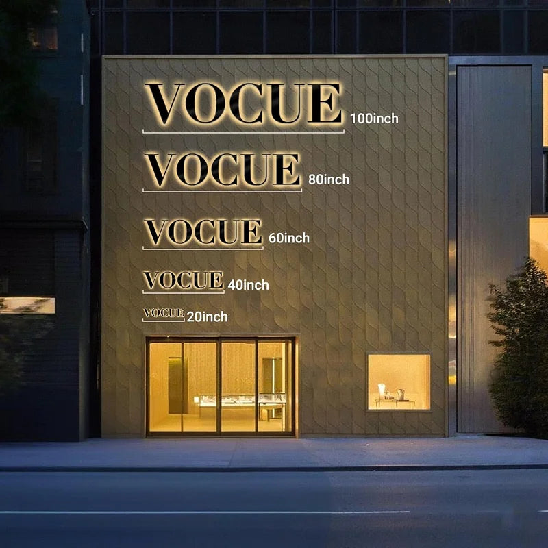 Custom LED Backlit Sign - Business Branding