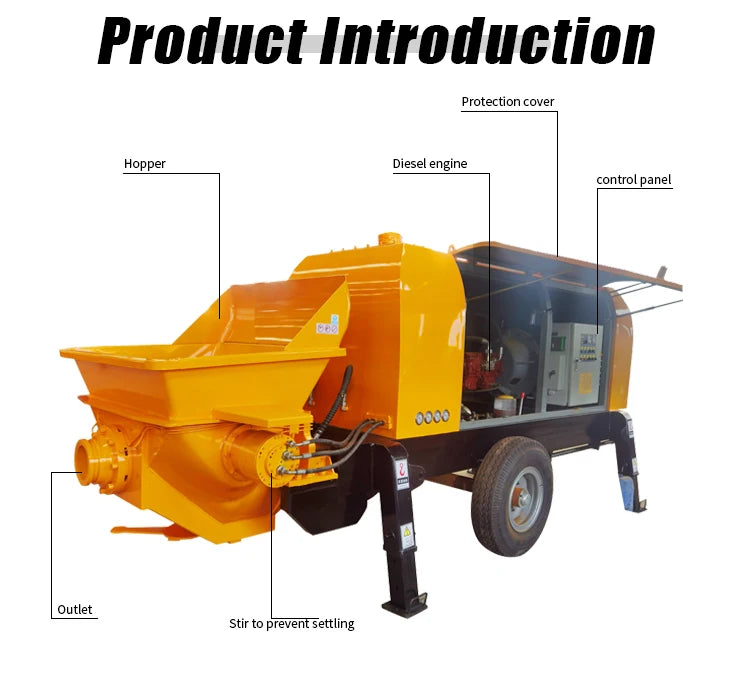CPZM20D Concrete Pump - 15–20 m³/h - 30 kW