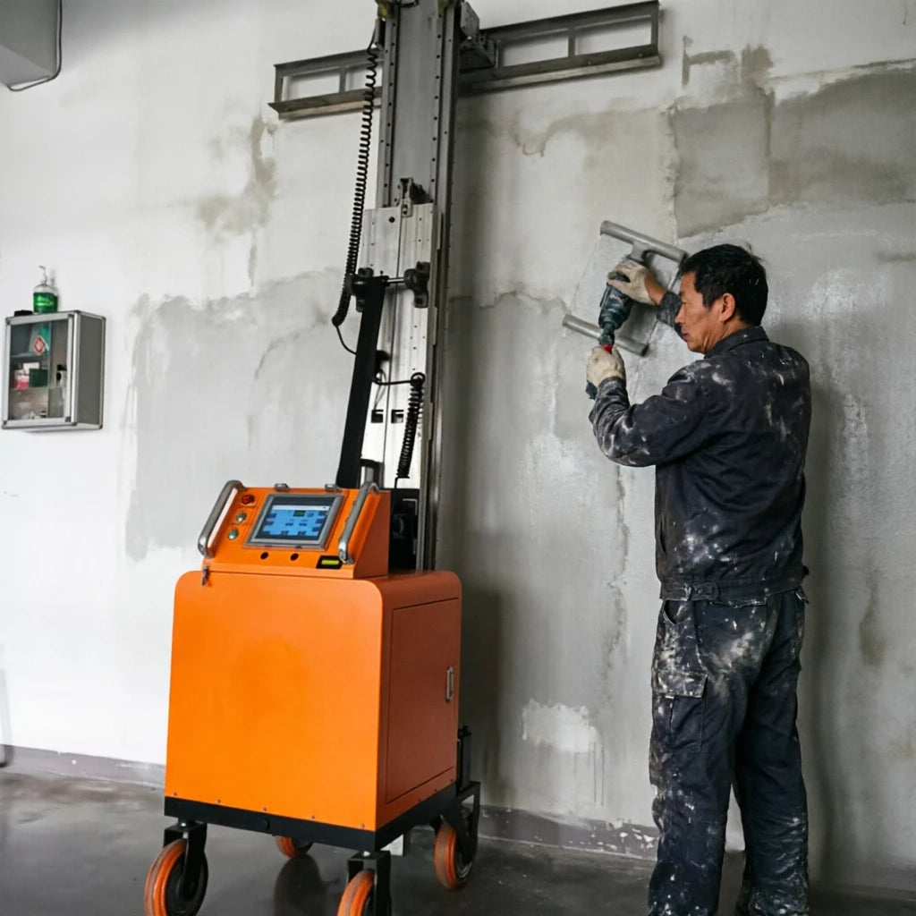 Automatic Wall Scraping & Plastering Machine