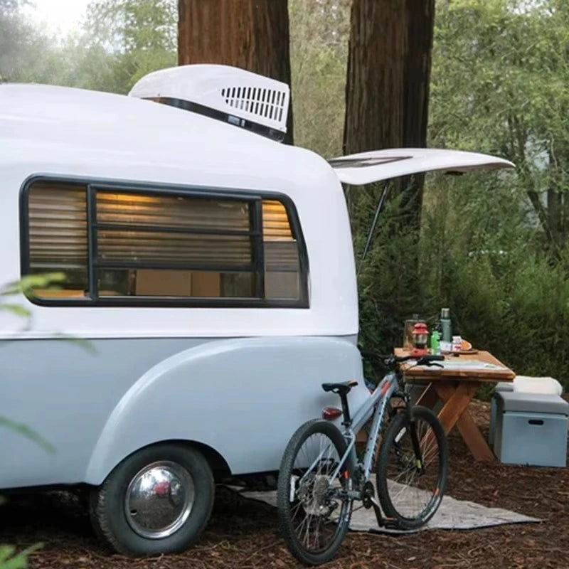 Camper Mobile Trailer Mini Caravan Travel Trailer Comfortable Solo Family