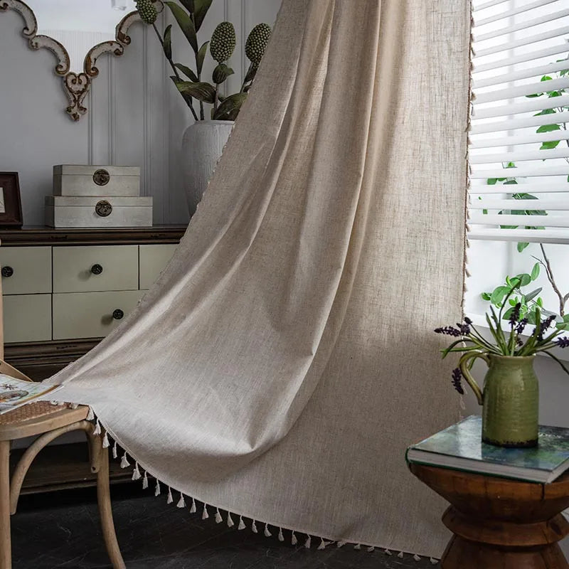 TIE-UP VALANCE CURTAIN - 8 Styles, Rod Pocket, 150cm Wide - Still Rooms