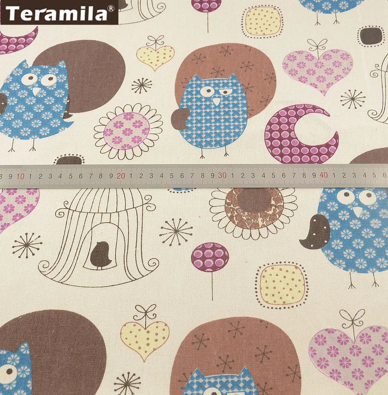 PRINTED CANVAS LINEN FABRIC - Cotton Linen Blend by the Yard - Bold Patterns for DIY