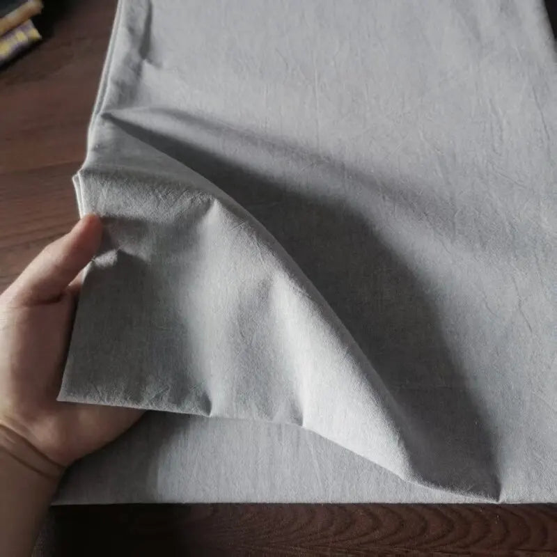 WASHED COTTON PLAID FABRIC - 100% Cotton, 270g/m - Soft Rooms