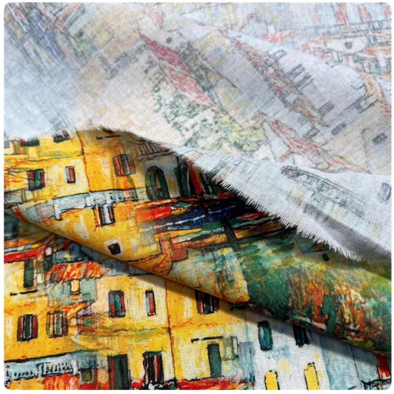 COLORED COTTON FABRIC - 110cm Wide - DIY Sewing Material