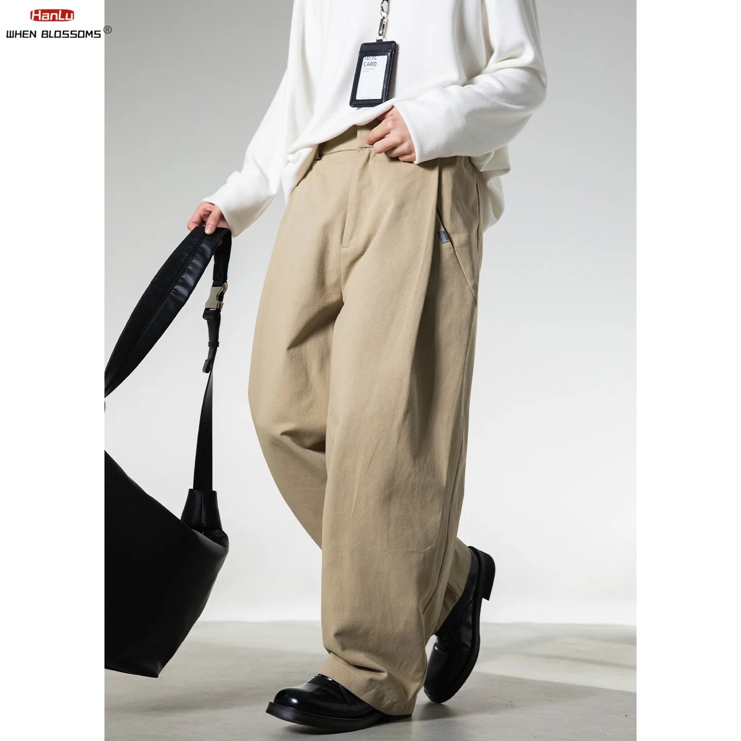 OLD PLEAT - Men's Pleated Wide Leg Trousers - Old Money Never Goes Out