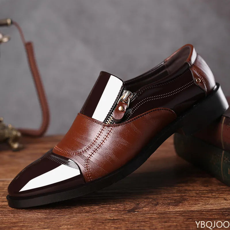 SHARP POINT - Men's Large Size Office Formal Shoes - Pointed Toe, Wedding & Daily Wear