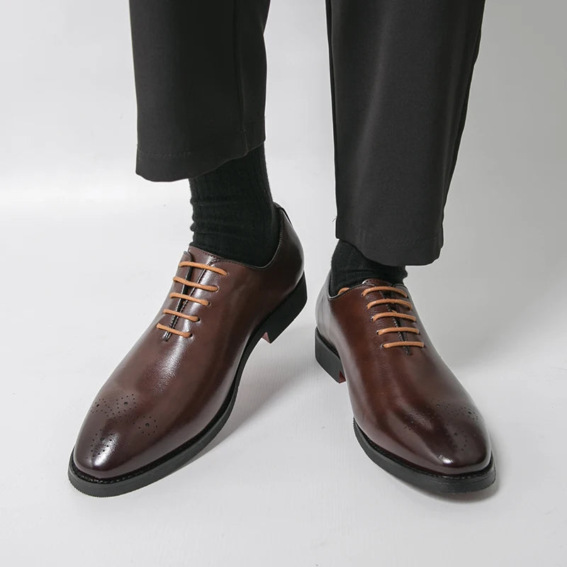 OXFORD ELITE - Men's Formal Dress Oxford Shoes - Business, Wedding & Social Leather Shoes