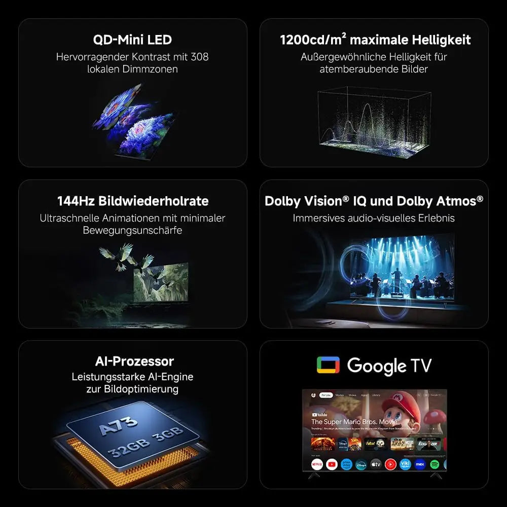 XIAOMI S MINI 55 QD-Mini LED 144Hz TV