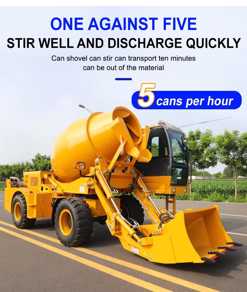 Self-Loading Concrete Mixer - 85 kW - 4WD