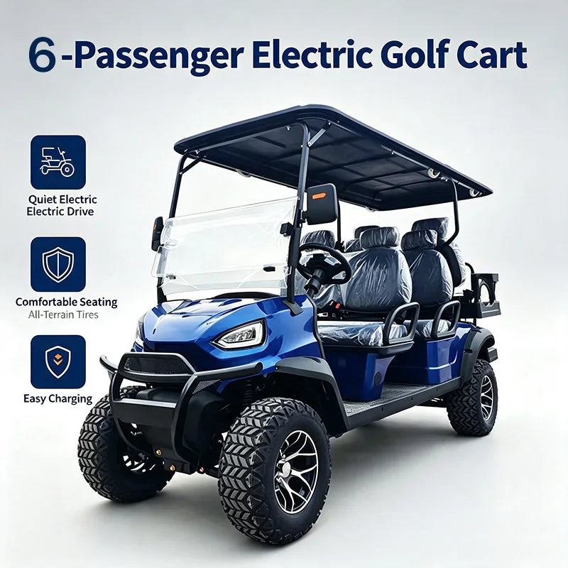 ELECTRIC GOLF CART - 48/60/72V, 2–12 Seats - Custom Resort Rides