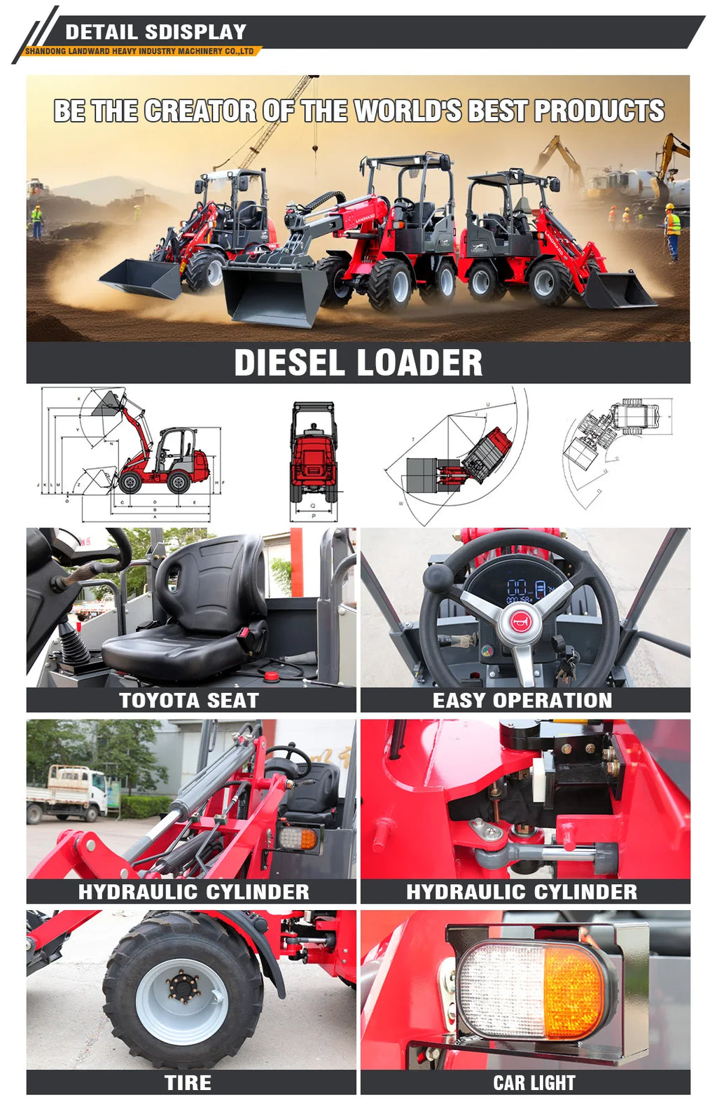 Wheel Loader - Hydraulic Diesel - Farm & Construction