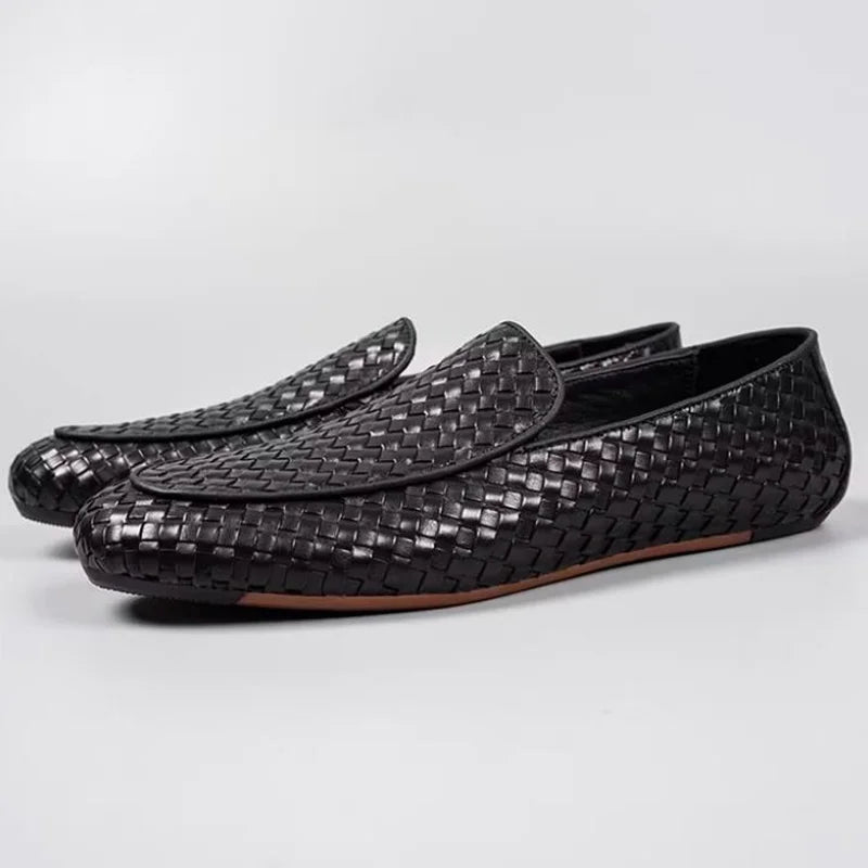 BREEZE STEP - Men's Soft Woven Breathable Slip-On Loafers - Lightweight Casual Summer Shoes
