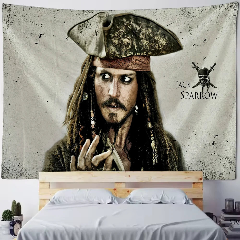JACK SPARROW TAPESTRY - Polyester - Pirate Wall Decor