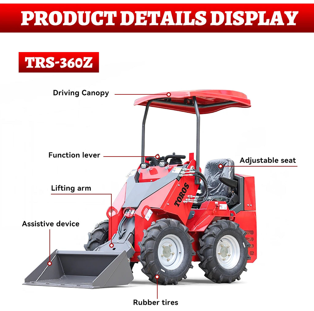 TOROS Huayee Skid Steer - TRS-360Z - Compact