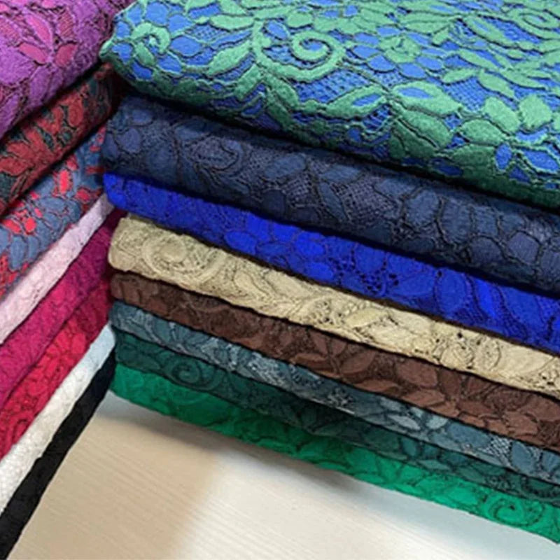 COTTON LACE FABRIC - Floral 3D Mesh, 150cm Wide - Soft Details