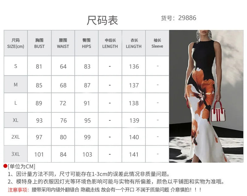 2026Spring new women's clothing European and American cross-border dresses Fashionable and elegant slim-fit waist-cinching print