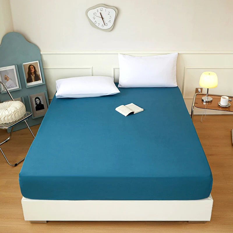 PURE FIT - Solid Color Fitted Sheet - 100% Polyester, Deep Pocket & Easy Care