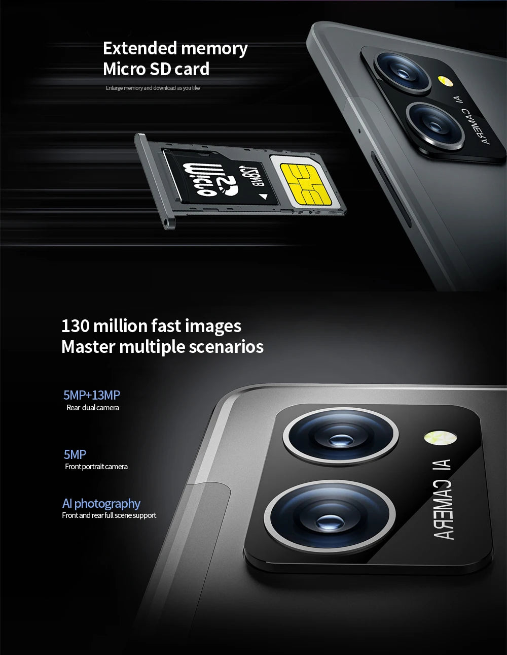 BDF P60 10.36" OLED - 8GB+512GB Android 13 4G Tablet