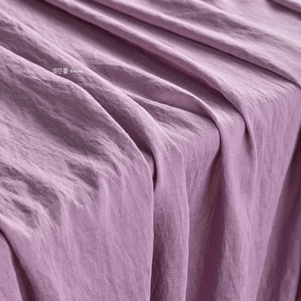 WASHED BAMBOO TEXTURE FABRIC - Soft Rayon Blend, 150cm Wide, 16 Colors - Light Touch