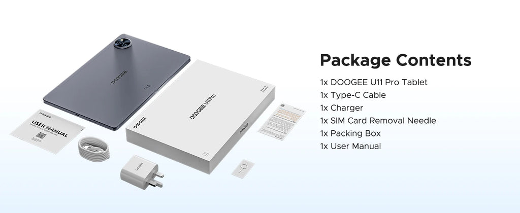 DOOGEE U11 Pro 11" - Android 16 Tablet + Full Kit