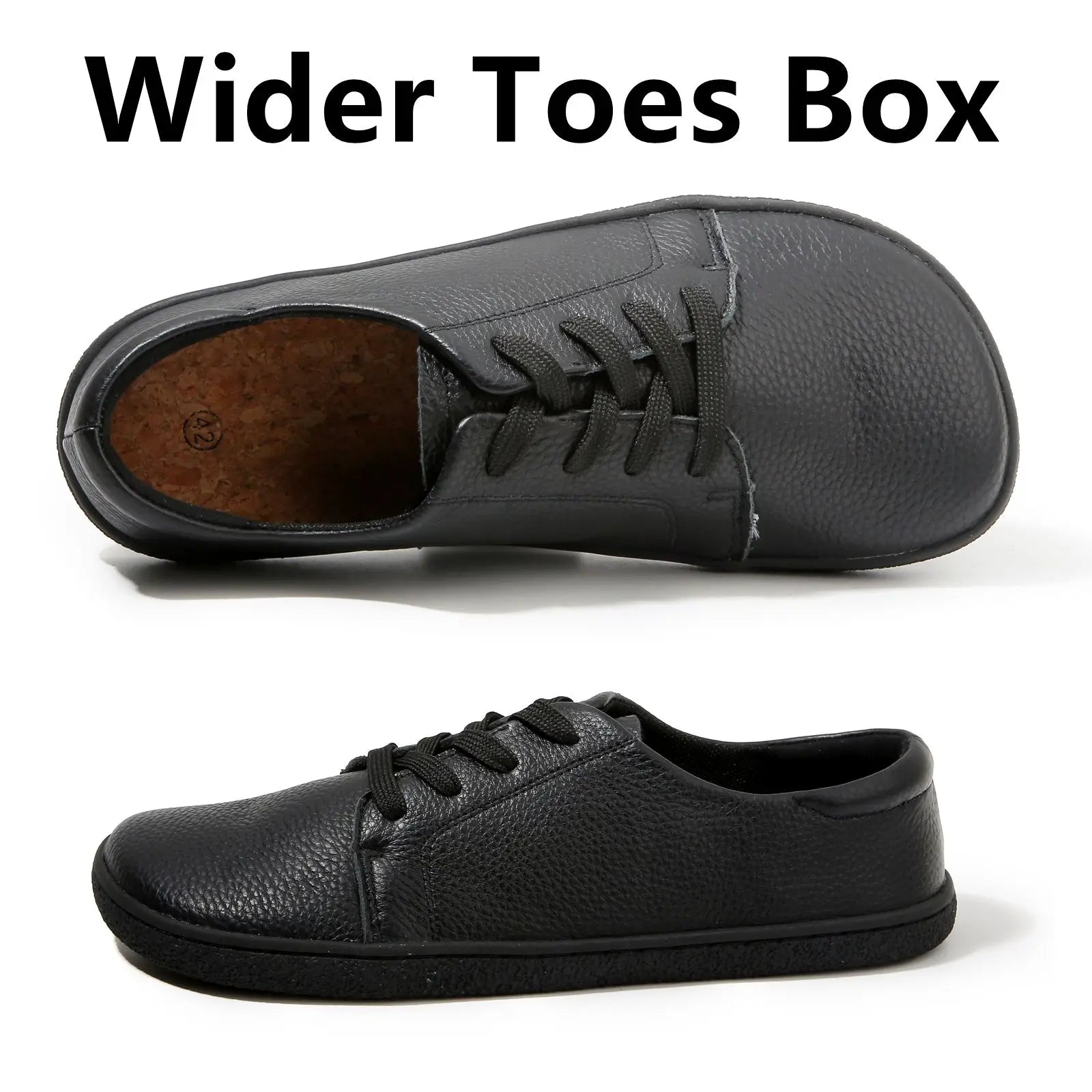 GROUNDFEEL - Barefoot Genuine Leather Sneakers - Feel Every Step, Miss Nothing