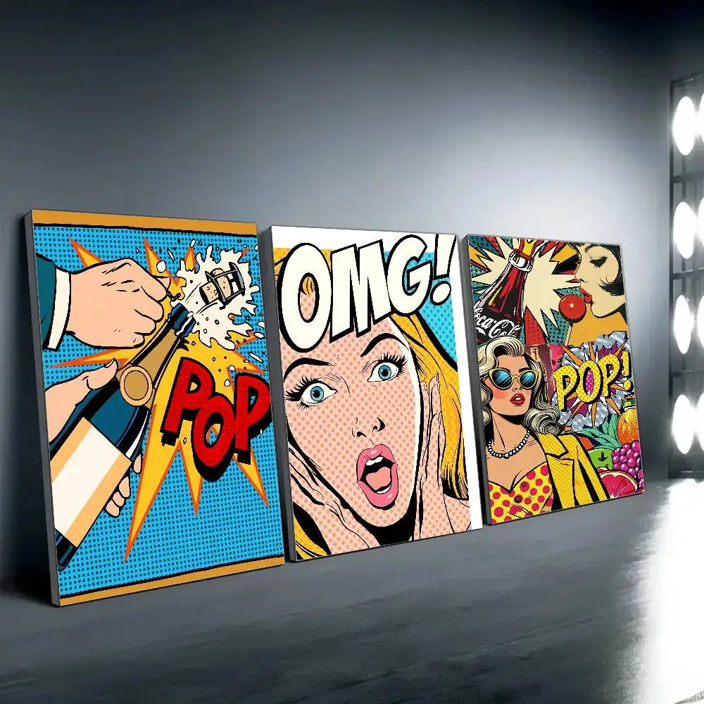 Lichtenstein Tears Poster - Pop Art - Bold Statement