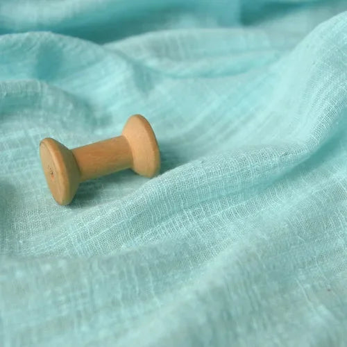 BAMBOO LINEN FABRIC BY THE METER - Sand Washed Cotton Linen Cloth Soft Drape Microtransparent for Dresses & Sewing - 22 Colors