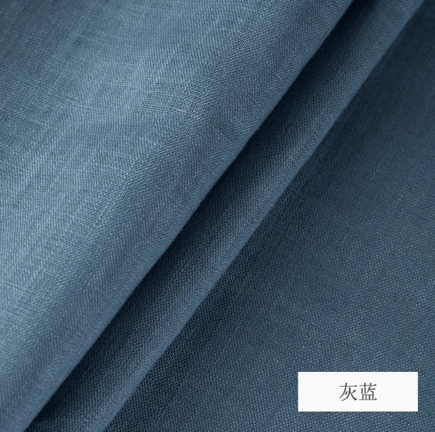 PURE LINEN FABRIC BY THE METER - 46 Colors, 140cm Wide - Soft Rooms
