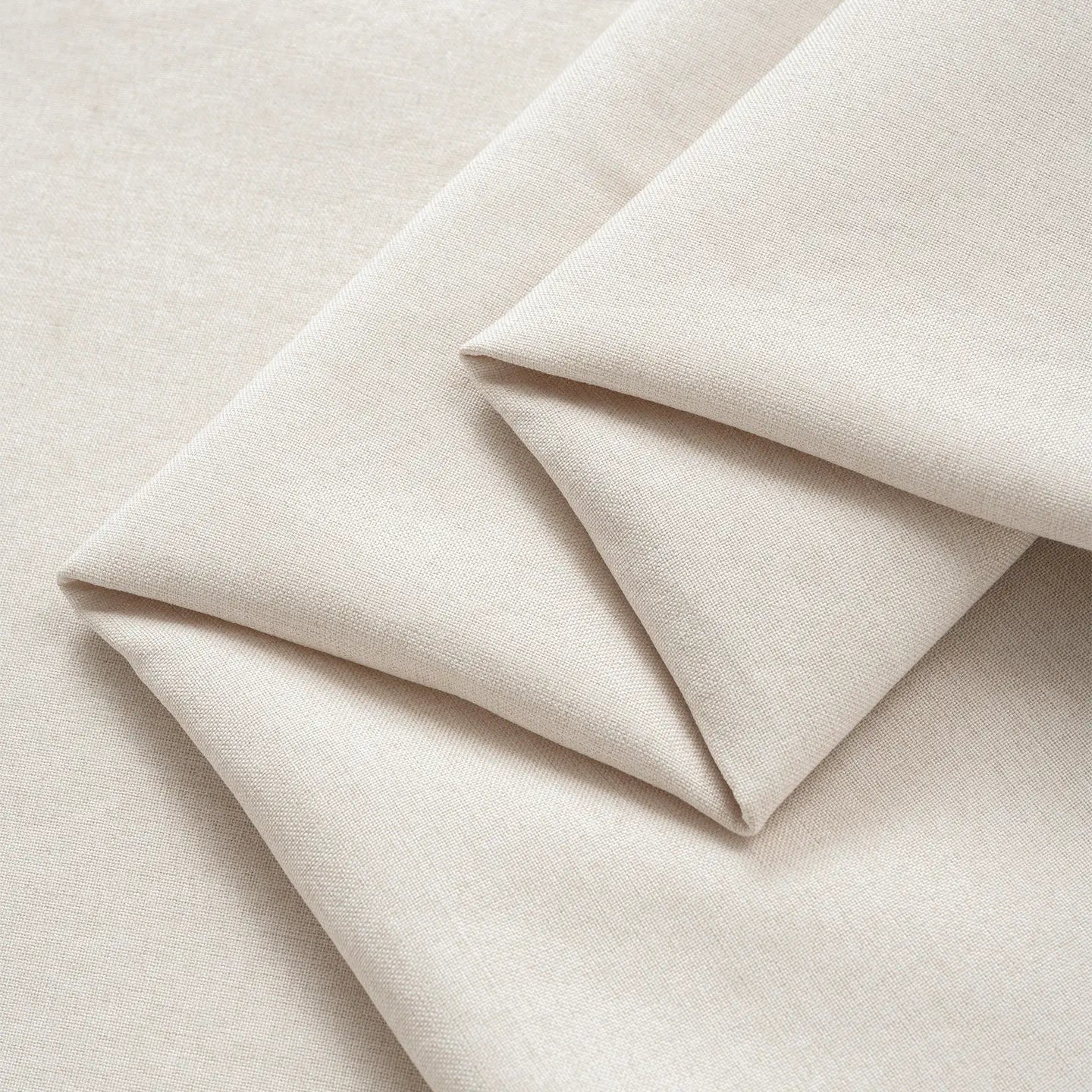 THICKENED PLAIN LINEN-LOOK FABRIC - 100% Polyester, 420g/m, 148cm Wide - Solid Rooms