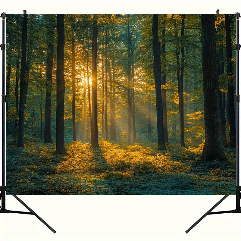 Forest Nature Tapestry – Black Light Wall Hanging