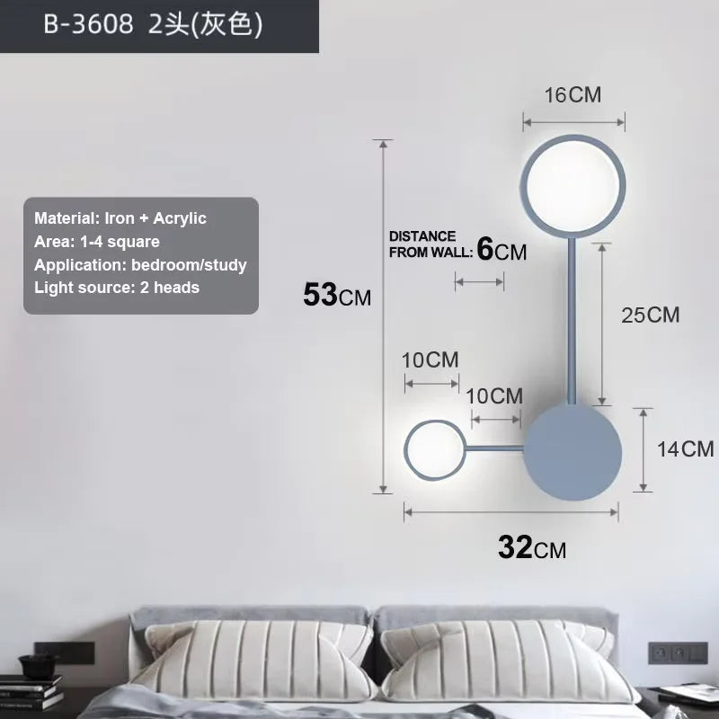 Nordic Minimalist Multi-Head Wall Sconce
