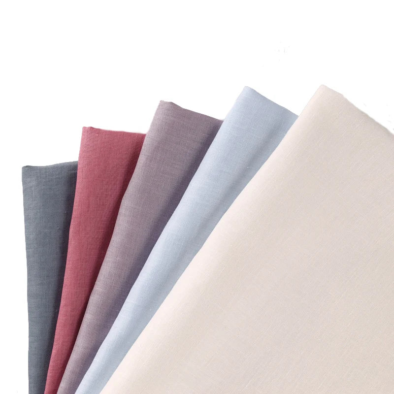 PURE LINEN FABRIC BY THE METER - 46 Colors, 140cm Wide - Soft Rooms