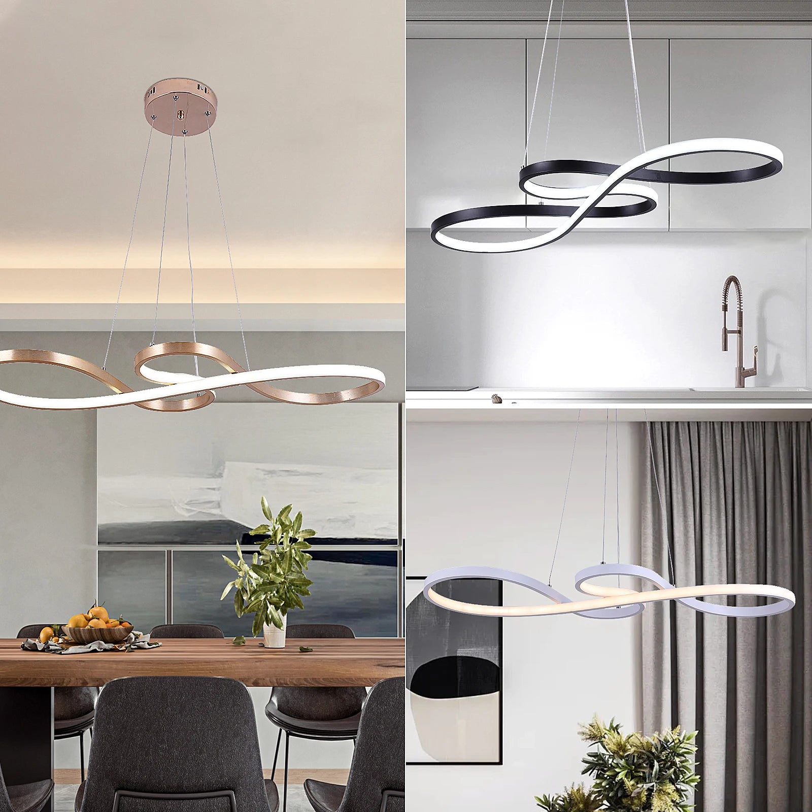 Acrylic Note LED Chandelier – Dimmable