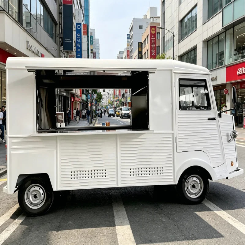 Retro Vintage Electric Food Cart – Ice Cream Coffee Street Vending