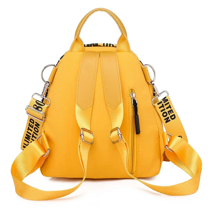 Women Backpack Yellow Casual Multifunction Travel Backpack
