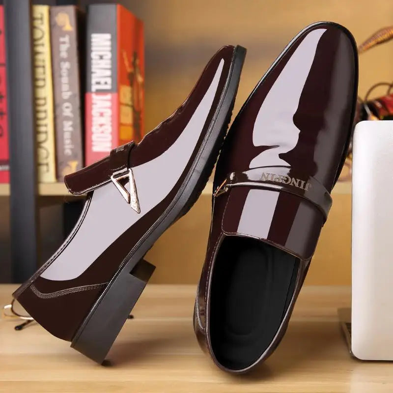SMOOTH MOVE - Patent Leather Slip-On Loafers - Business Casual Done Right